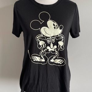 GLOW IN THE DARK Mickey Skeleton Tshirt